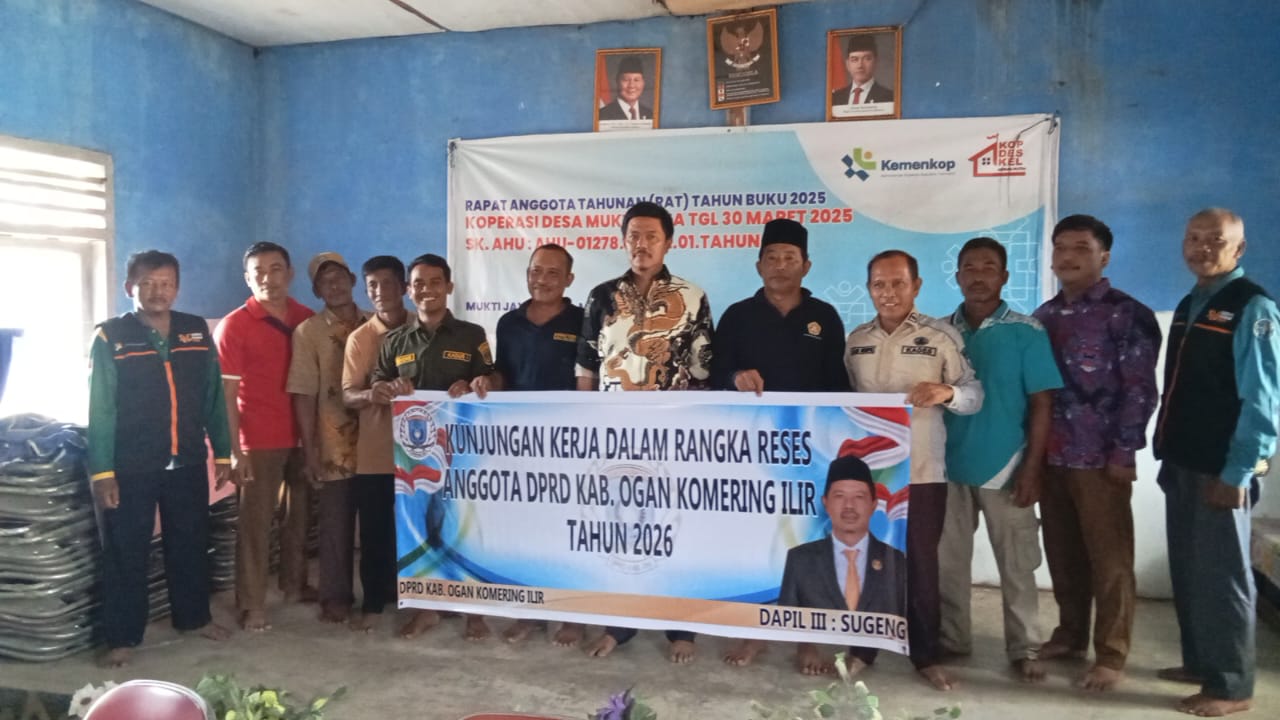 Reses DPRD OKI 2026: Sugeng Serap Keluhan Warga Dapil III di Mukti Jaya