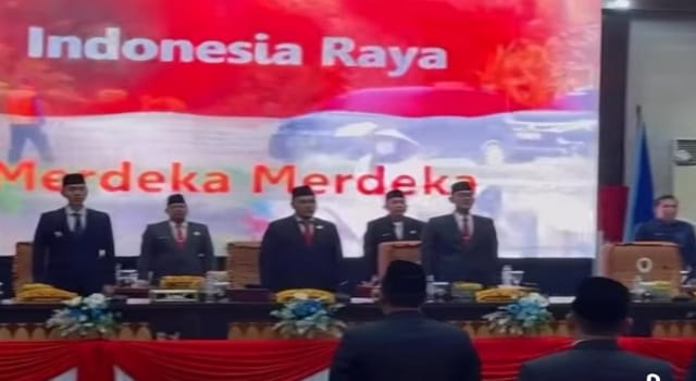 DPRD OKI Gelar Paripurna HUT ke-81 Dalam Rangka Mendengarkan Pidato Presiden Prabowo Subianto